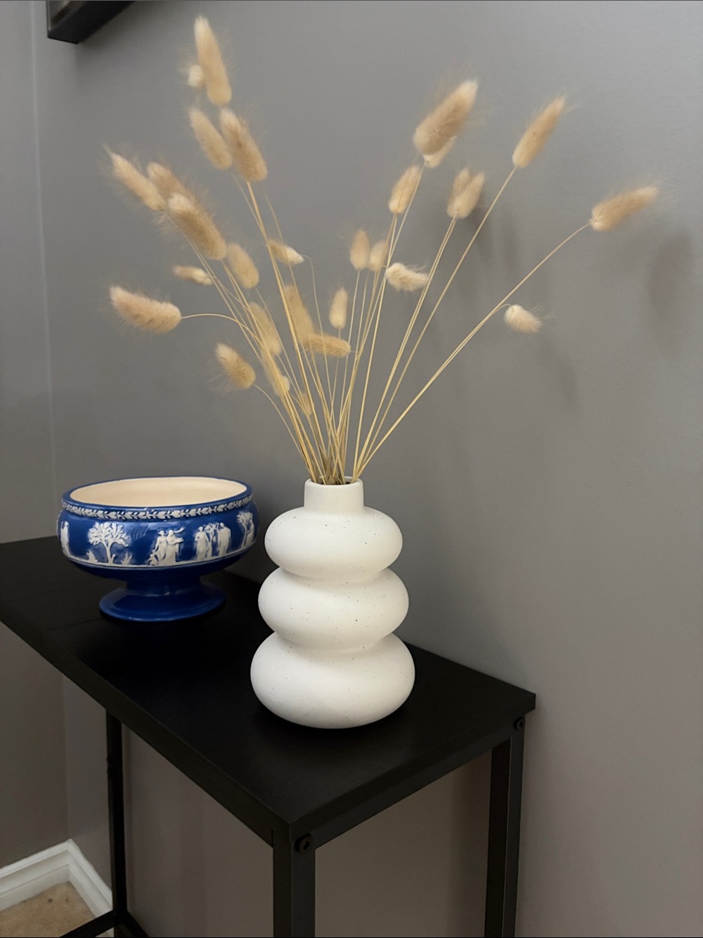 Minimalist White Stacked Ceramic Vase